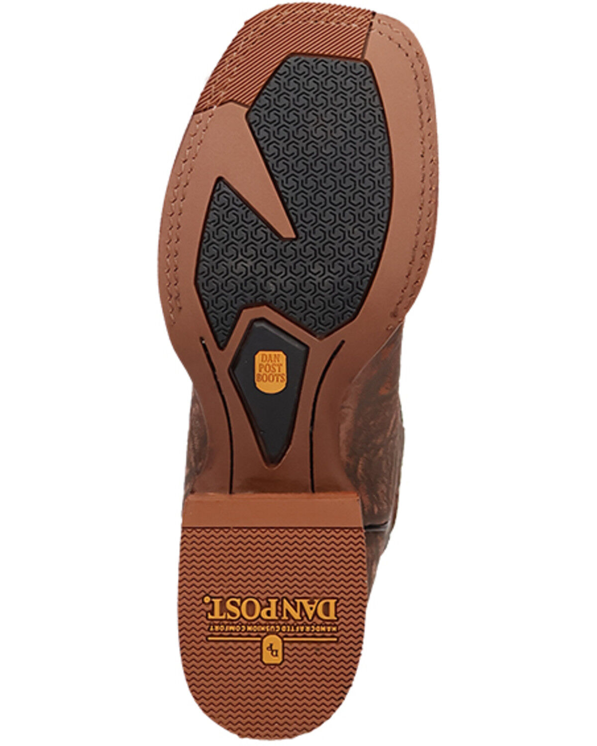 Image #7 - Dan Post Men's Elephant Print Performance Western Boots - Broad Square Toe, Brown, hi-res