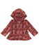 Image #1 - Wrangler Infant Girls' Cacti Print Sherpa Jacket , Rust Copper, hi-res