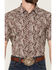 Image #3 - Cody James Men's Rusted Gate Paisley Print Short Sleeve Snap Western Shirt, Brown, hi-res
