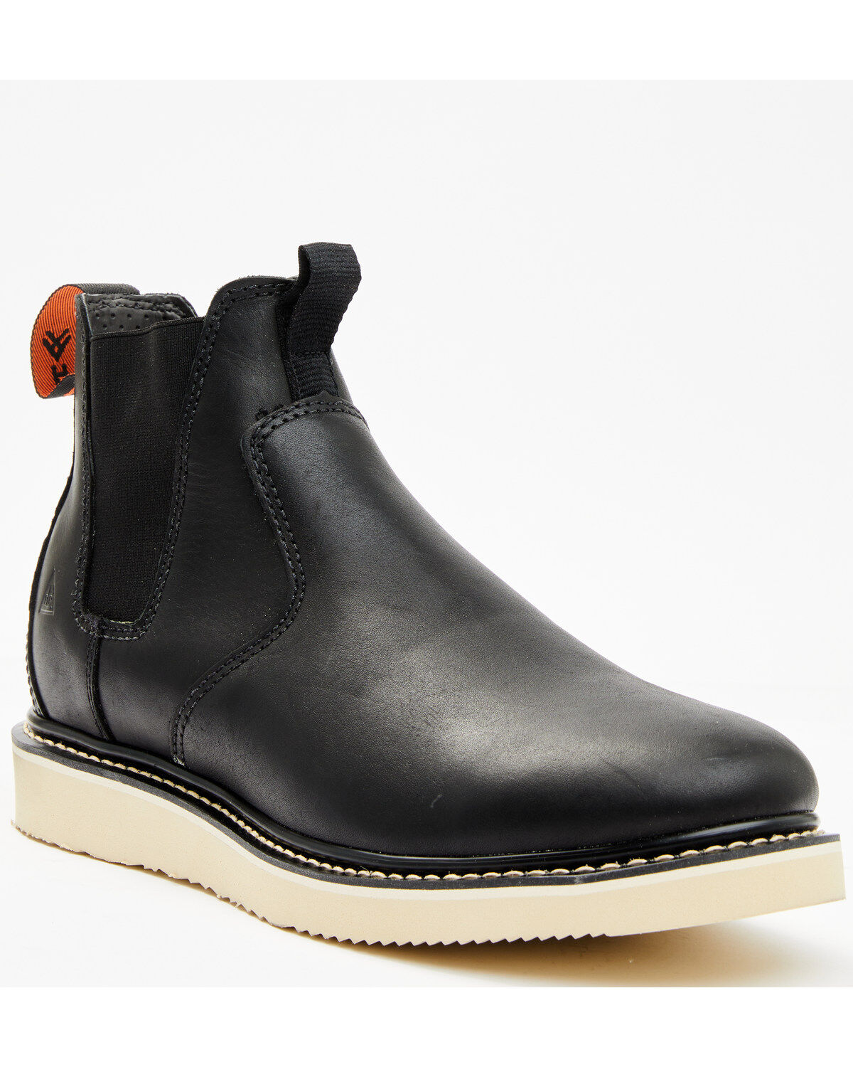 Hawx Men's Wedge Chelsea Puncture Resistant Work Boots - Soft Toe, Black, hi-res