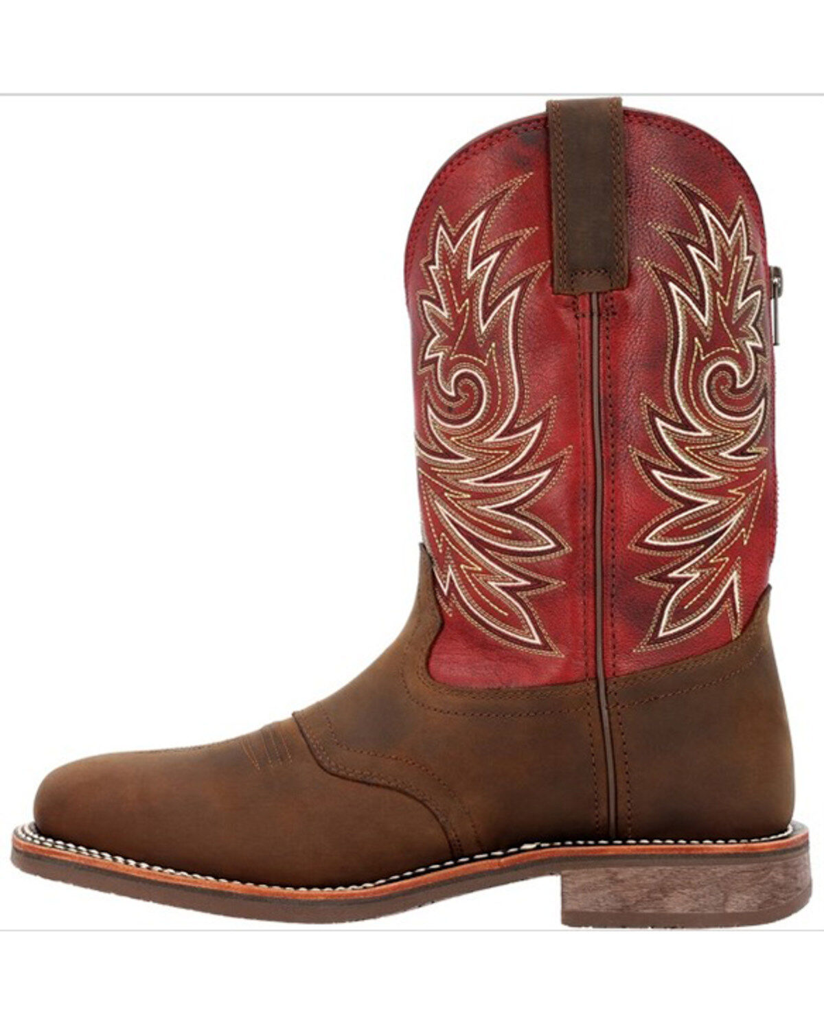 Image #3 - Georgia Boot Men's Carbo-Tec Waterproof Performance Western Boots - Square Toe, Brown, hi-res