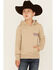 Image #2 - Wrangler Boys' Logo Hooded Sweatshirt , Cream, hi-res