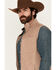 Image #2 - George Strait by Wrangler Men's Knit Vest , Taupe, hi-res