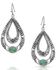 Image #1 - Montana Silversmiths Women's Hidden Canyon Turquoise Earrings, Silver, hi-res