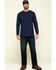 Image #6 - Hawx Men's Navy Sleeve Logo Long Sleeve Work T-Shirt - Tall , Navy, hi-res