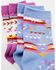 Image #2 - Shyanne Girls' Meadow Mauve Southwestern Print Crew Socks - 2 Pack, Multi, hi-res