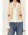 Image #3 - Shyanne Women's Southwestern Print Embroidered Faux Suede Vest, Tan, hi-res