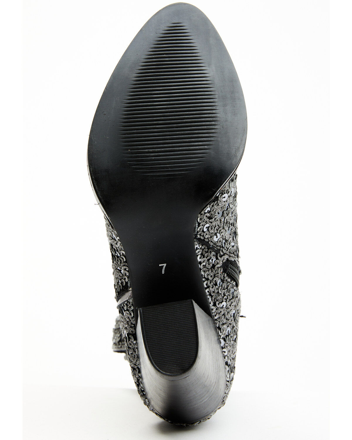 Image #7 - Shyanne Women's Dolly Western Booties - Round Toe, Silver, hi-res
