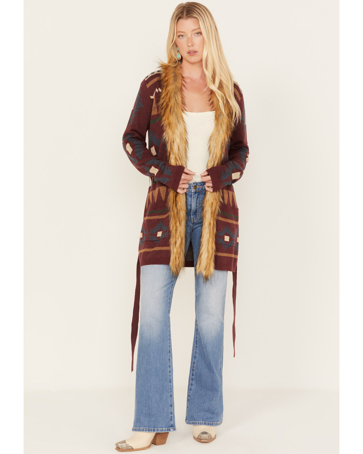 Image #1 - Tasha Polizzi Women's Garibaldi Cardigan, Purple, hi-res