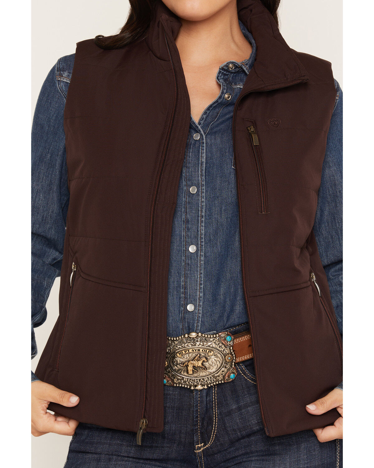 Image #3 - Ariat Women's Titan Insulated Vest, Purple, hi-res