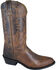 Image #1 - Smoky Mountain Men's Denver Western Boots - Round Toe, Brown, hi-res