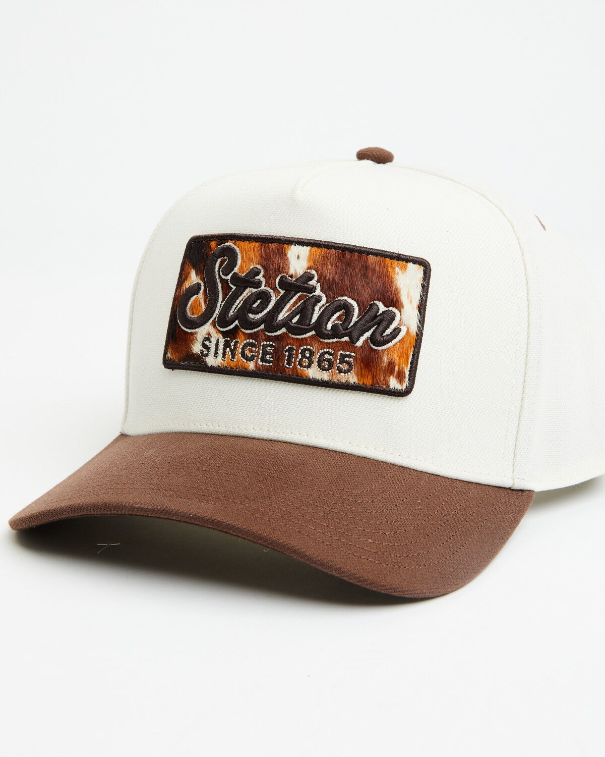 Stetson Men's Hair-On Patch Ball Cap, Brown, hi-res