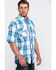 Image #3 - Resistol Men's Biscayne Large Plaid Short Sleeve Western Shirt, White, hi-res