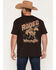Image #1 - Wrangler Men's Rodeo Short Sleeve Graphic T-Shirt, Dark Brown, hi-res