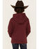 Image #4 - Shyanne Girls' Logo Hooded Sweatshirt, Burgundy, hi-res