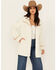 Image #2 - Shyanne Women's Reversible Faux Suede Sherpa Jacket, Off White, hi-res