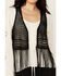 Image #3 - Idyllwind Women's Hawls Crochet Fringe Vest, Black, hi-res