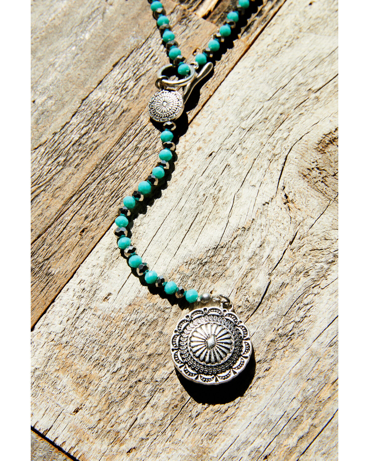Image #2 - Idyllwind Women's Hillsboro Lariat Concho Necklace, Silver, hi-res