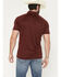 Image #4 - RANK 45&reg; Men's Marfa Solid 1/4 Zip Polo Shirt, Red, hi-res