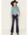 Image #2 - Shyanne Girls' Dark Wash Stretch Bootcut Riding Jeans , Dark Wash, hi-res