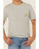 Image #3 - Carhartt Little Boys' Solid Short Sleeve Pocket T-Shirt , Grey, hi-res