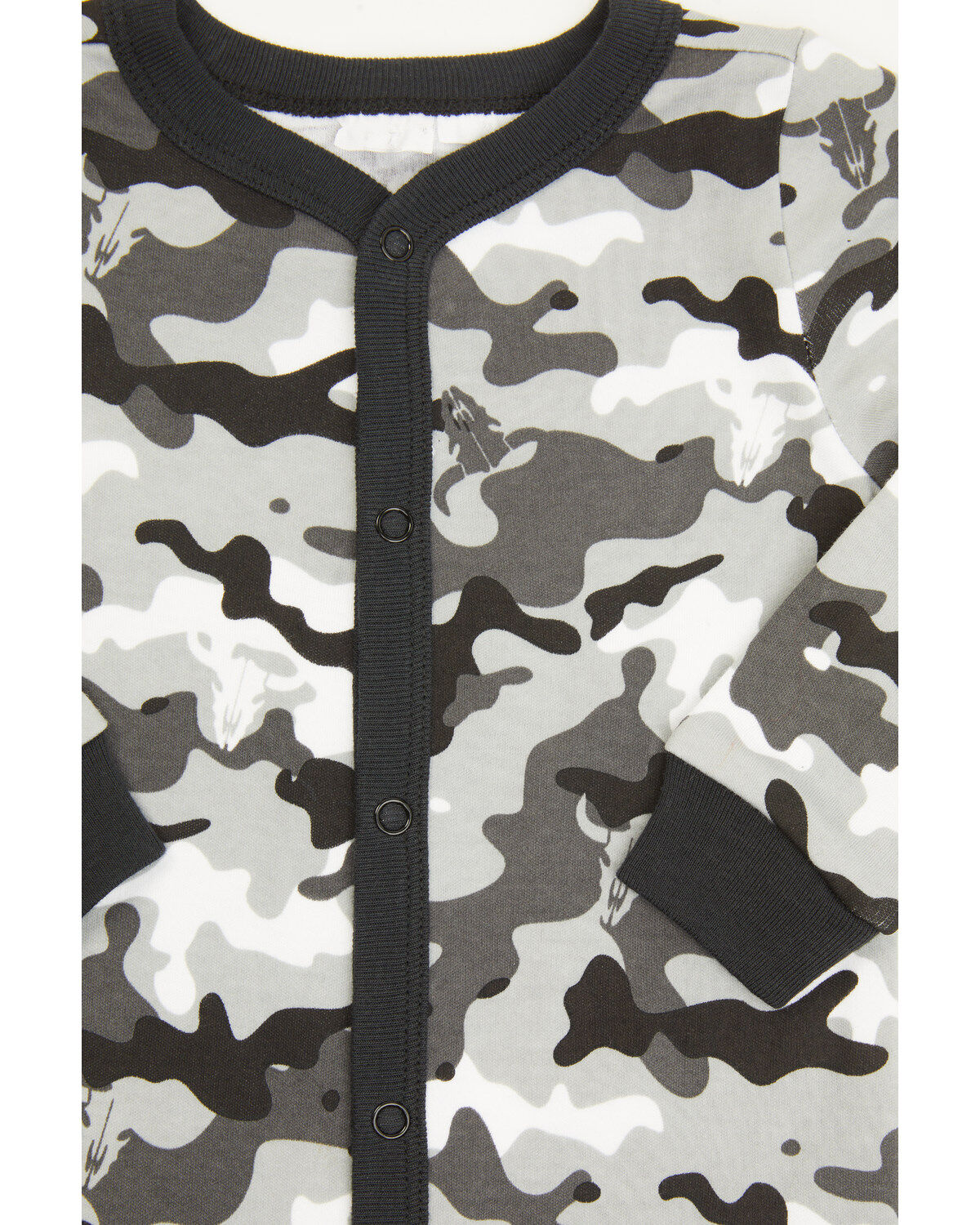Image #2 - Cody James Infant Boys' Printed Jersey Steer Head & Camo Sleep Set, Black, hi-res