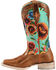 Image #3 - Ariat Women's Floral Textile Circuit Champion Western Boots - Broad Square Toe, Brown, hi-res