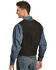 Image #3 - Scully Men's Lambskin  Calf Suede Snap Front Vest, Black, hi-res