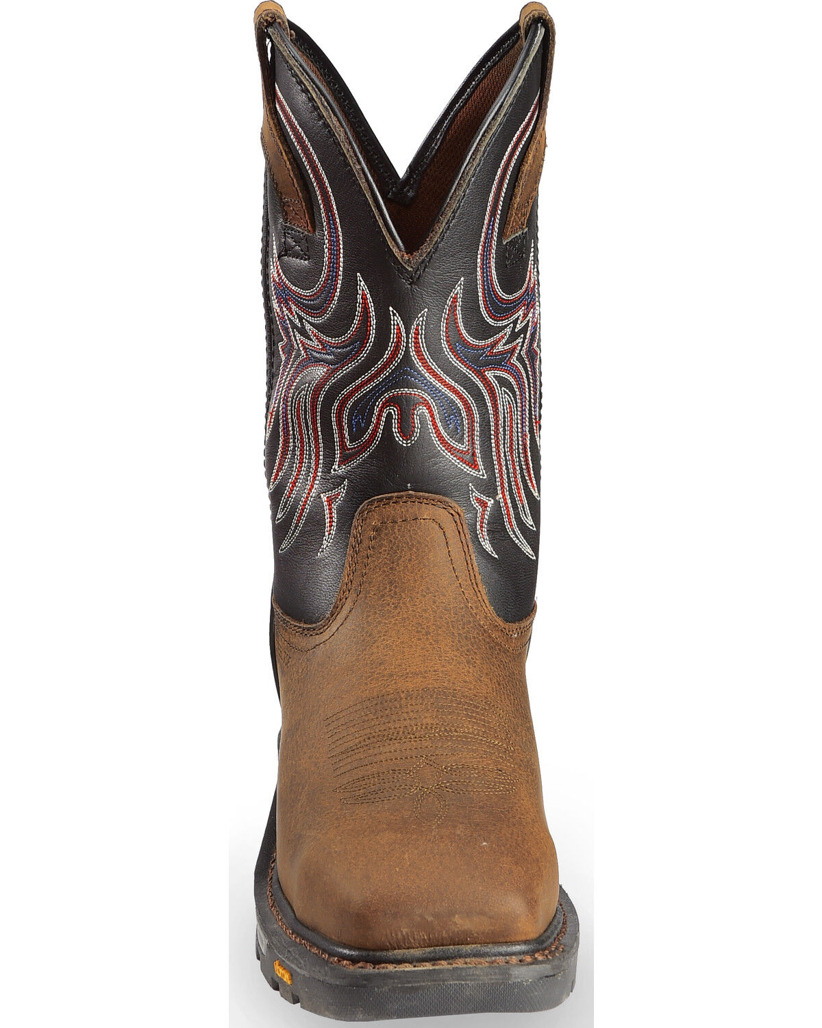 Image #4 - Justin Men's Tanker Western Work Boots - Steel Toe, Timber, hi-res