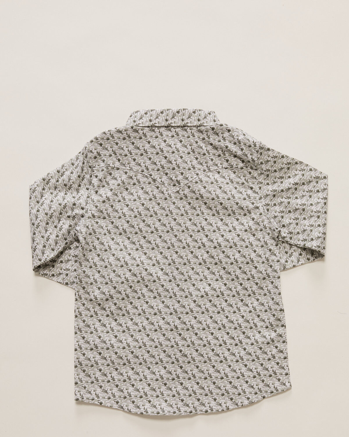 Image #3 - Wrangler Toddler Boys' Conversation Print Long Sleeve Snap Stretch Western Shirt, Olive, hi-res