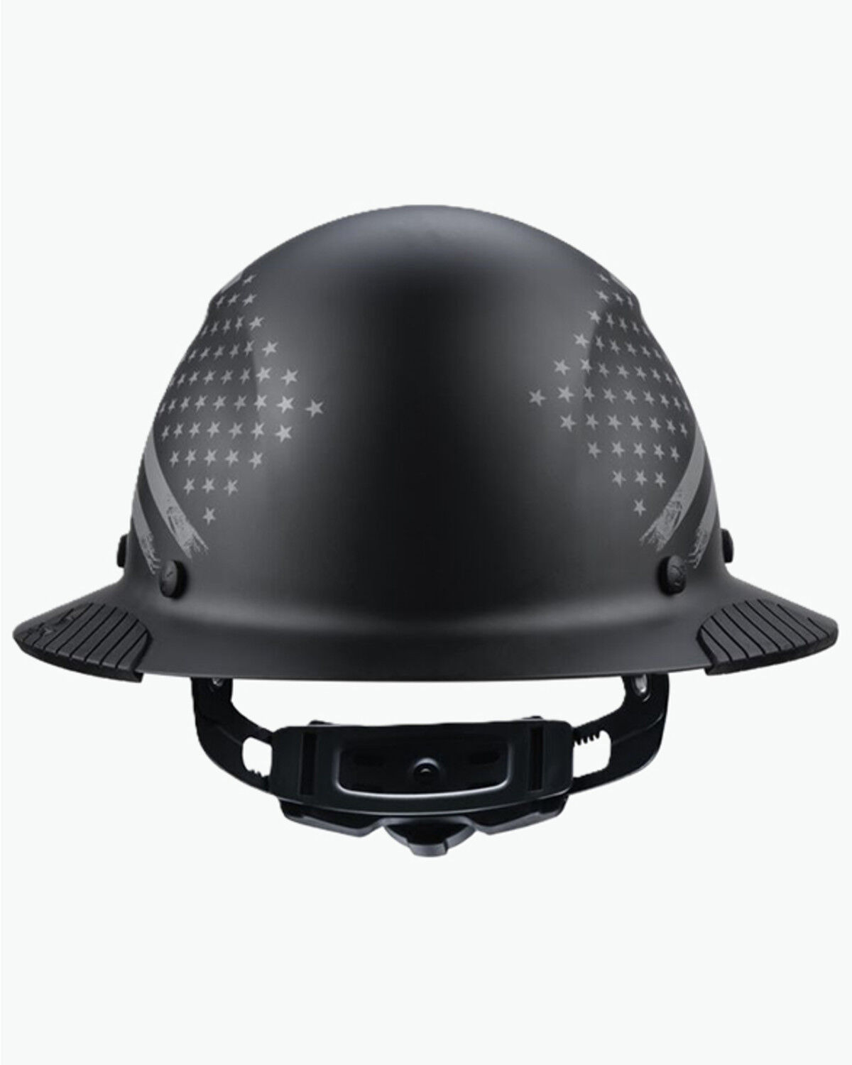 Image #2 - Lift Safety DAX Matte Patriot Full Brim Hard Hat, Black, hi-res
