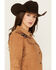 Image #2 - Cinch Women's Southwestern Print Yoke Corduroy Jacket, Dark Brown, hi-res