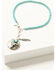 Image #3 - Shyanne Women's Americana Long Horn Pendant Necklace and Earring Set - 2 Piece , Turquoise, hi-res