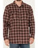 Image #3 - Hawx Men's FR Plaid Print Woven Button-Down Work Shirt, Red, hi-res