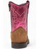 Image #5 - Shyanne Infant Girls' Lil Lainie Western Boots - Round Toe, Brown/pink, hi-res