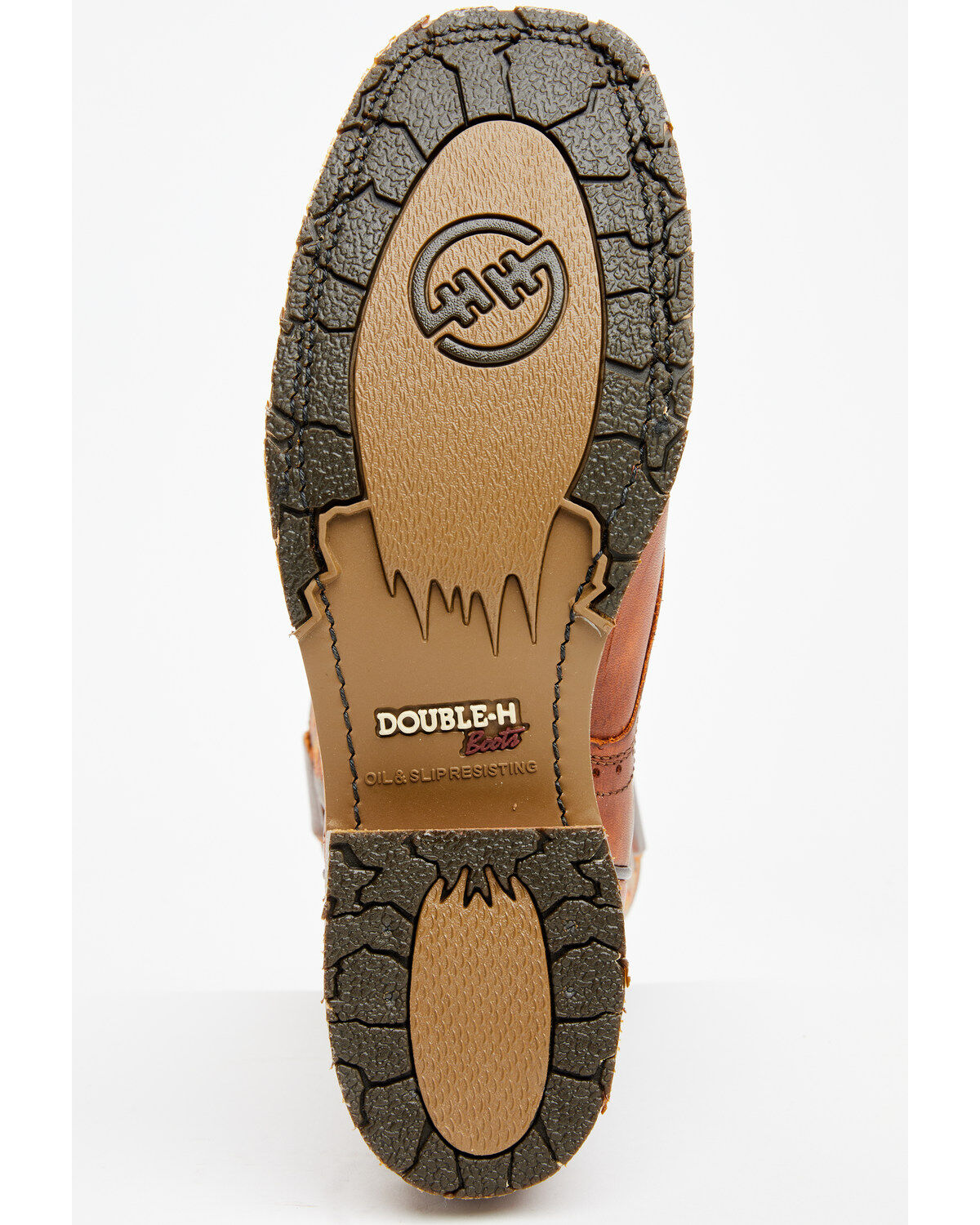 Image #7 - Double H Men's Boot Barn Exclusive 11" Domestic I.C.E&trade; Saddle Vamp Performance Western Boots - Broad Square Toe, Brown, hi-res