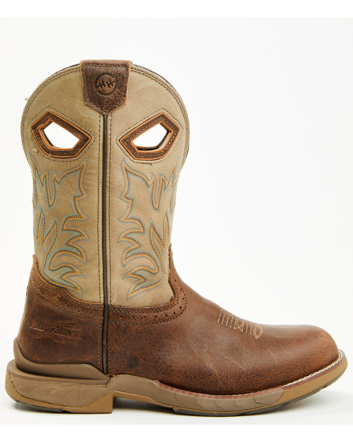 Image #2 - Double H Men's Prophecy Roper Western Boots - Round Toe, Tan, hi-res