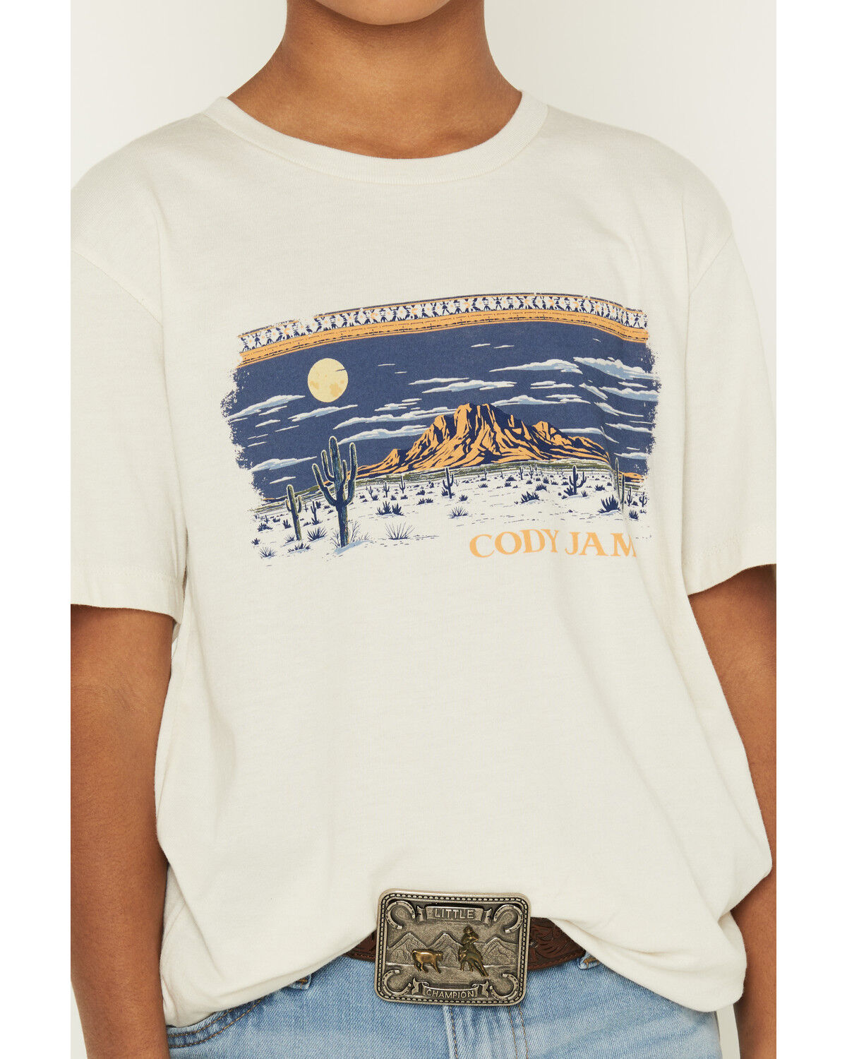 Image #3 - Cody James Boys' Moonlit Scenic Print Short Sleeve Graphic T-Shirt, Natural, hi-res