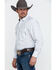 Image #3 - Resistol Men's American Med Plaid Long Sleeve Western Shirt, White, hi-res