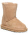 Image #1 - Bearpaw Toddler Girls' Elle Zipper Casual Boots, Brown, hi-res