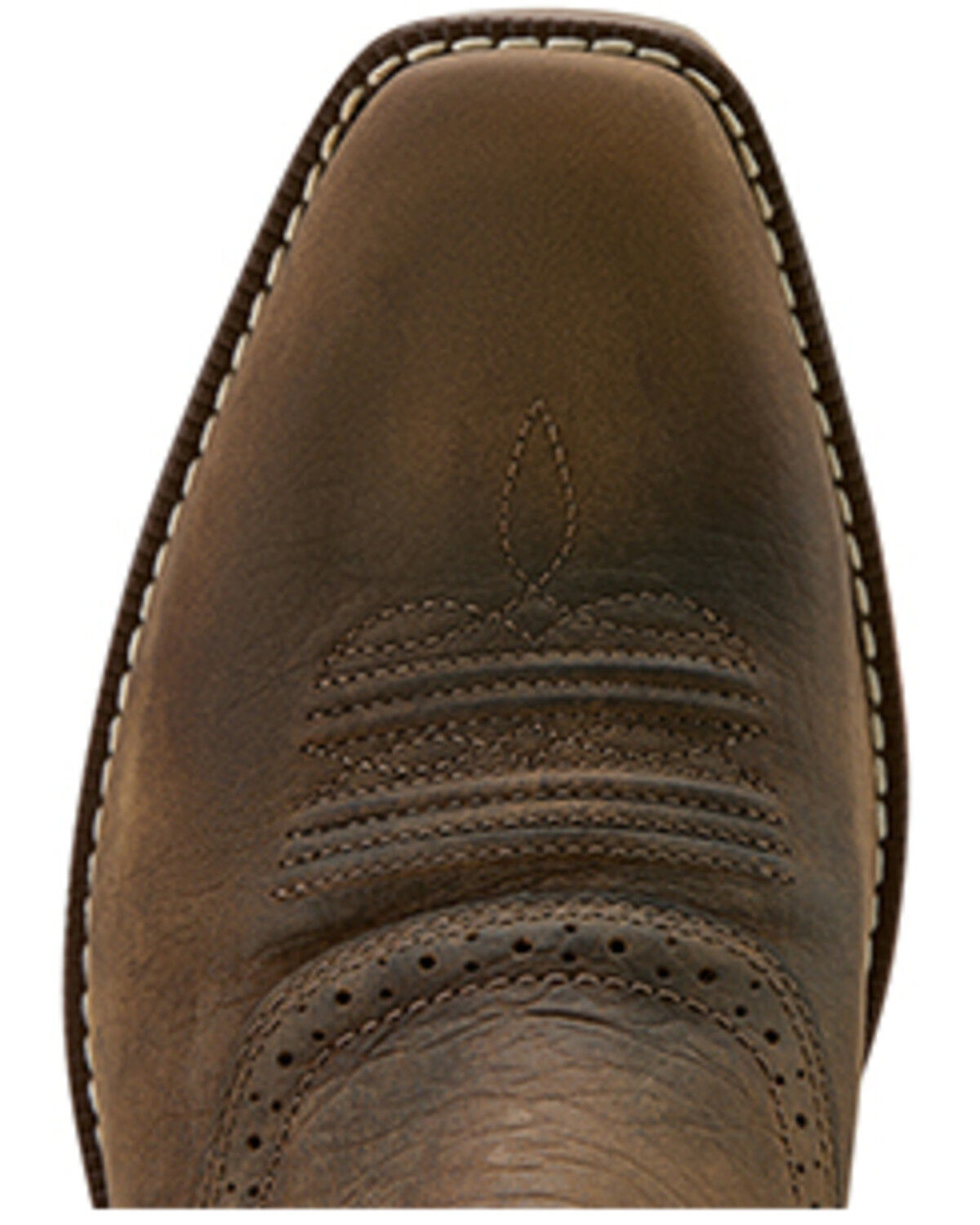 Image #4 - Ariat Men's Hybrid Roughstock Antler Performance Western Boots - Square Toe, Taupe, hi-res