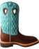 Image #2 - Twisted X Men's Lite Pattern Square Toe Western Work Boots, Brown, hi-res