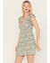 Image #2 - Sadie & Sage Women's Floral Little Luau Ruffle Mini Dress, Green, hi-res