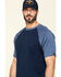 Image #4 - Hawx Men's Navy Midland Short Sleeve Baseball Work T-Shirt - Tall, Navy, hi-res