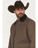 Image #2 - Cody James Men's Weston Canvas Long Rancher Jacket, Dark Brown, hi-res