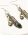 Image #2 - Shyanne Women's Gemma Feather Earrings, Silver, hi-res