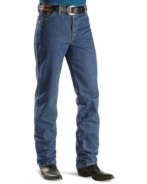 Image #2 - George Strait Wrangler Men's Slim Fit Western Jeans, Denim, hi-res