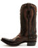 Image #3 - Corral Men's Embellished Overlay Western Boots - Snip Toe , Chocolate, hi-res