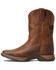 Image #2 - Ariat Boys' Anthem Patriot Distressed Western Boot - Square Toe, Brown, hi-res