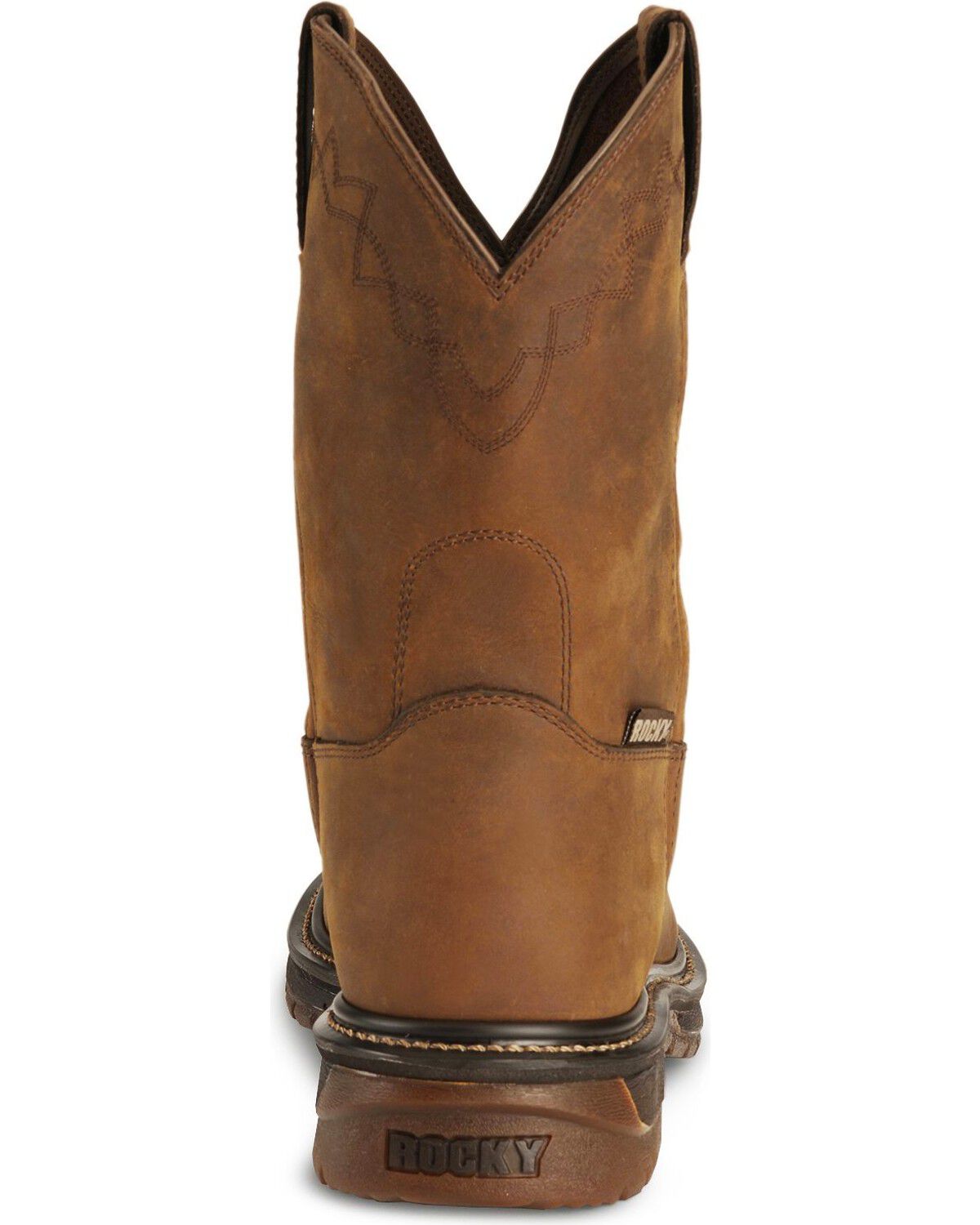 Image #7 - Rocky Men's 10" Original Ride Roper Performance Western Boots - Round Toe, Tan, hi-res